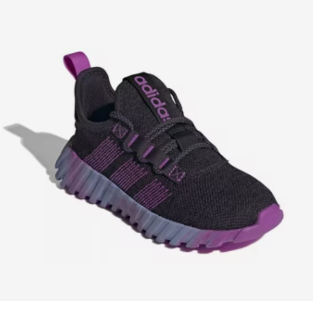 Adidas Kaptir Flow Black and Purple Kids Sneakers